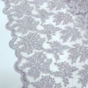 Party Guipure Fabric Powder Pink